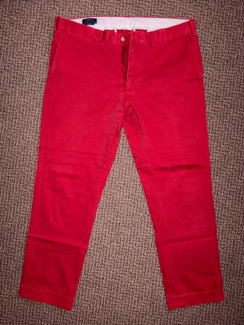 Polo Ralph Lauren Red Chino Khaki Pants